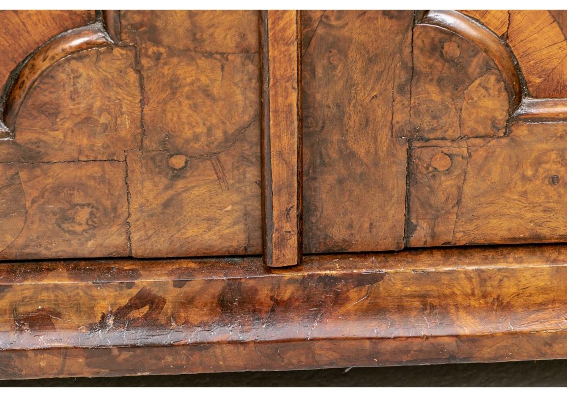 Fine 18th/19th Century Figured Burl Wood Breakfront For Sale 10