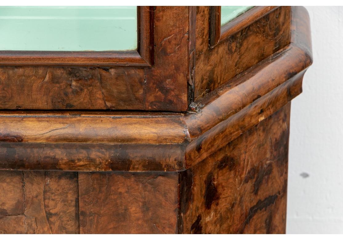 Verre Façade en bois de ronce figuré du 18e/19e siècle en vente