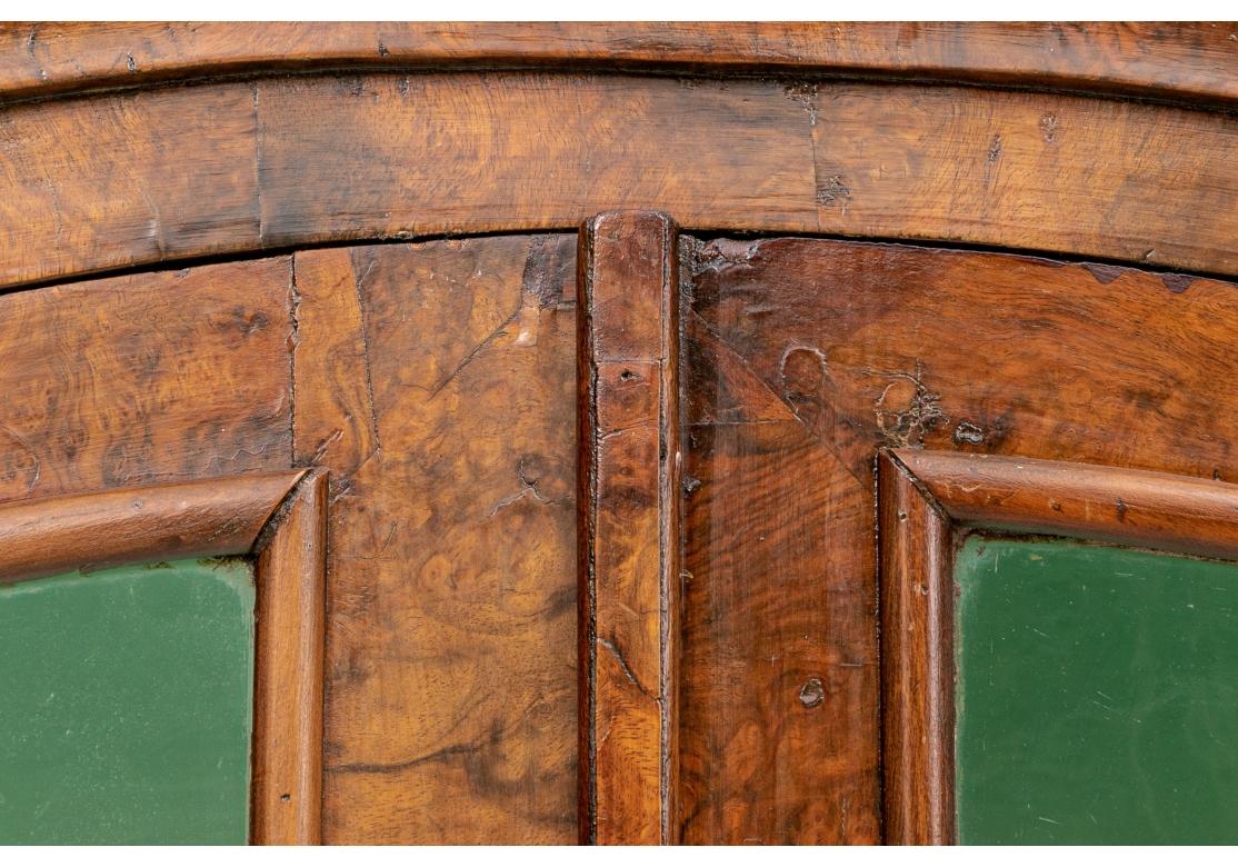 Fine 18th/19th Century Figured Burl Wood Breakfront For Sale 2