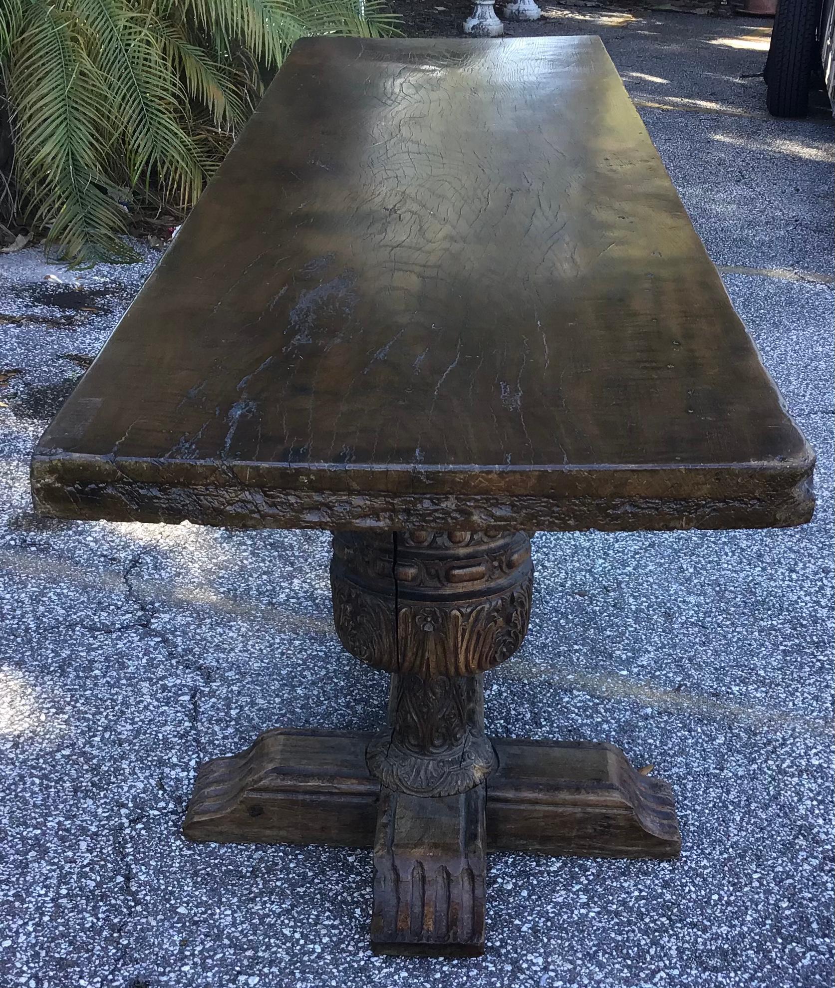 European Fine 18th Century Carved Dining Table