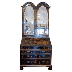 Fine 18th Century English Chinoiserie Decorated Secretary