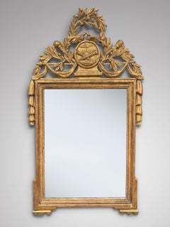 Fine 18th Century French Gilt Wood Framed Wall Mirror
