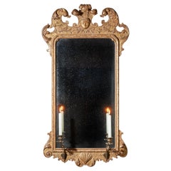 Fine 18th Century George I Gilt Gesso Pier or Console Mirror, Manner of Belchier
