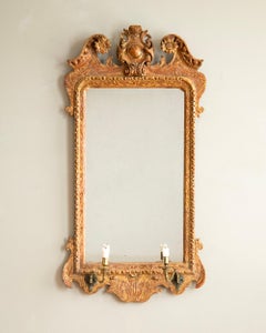 Fine 18th Century George II Gilt Wood Mirror