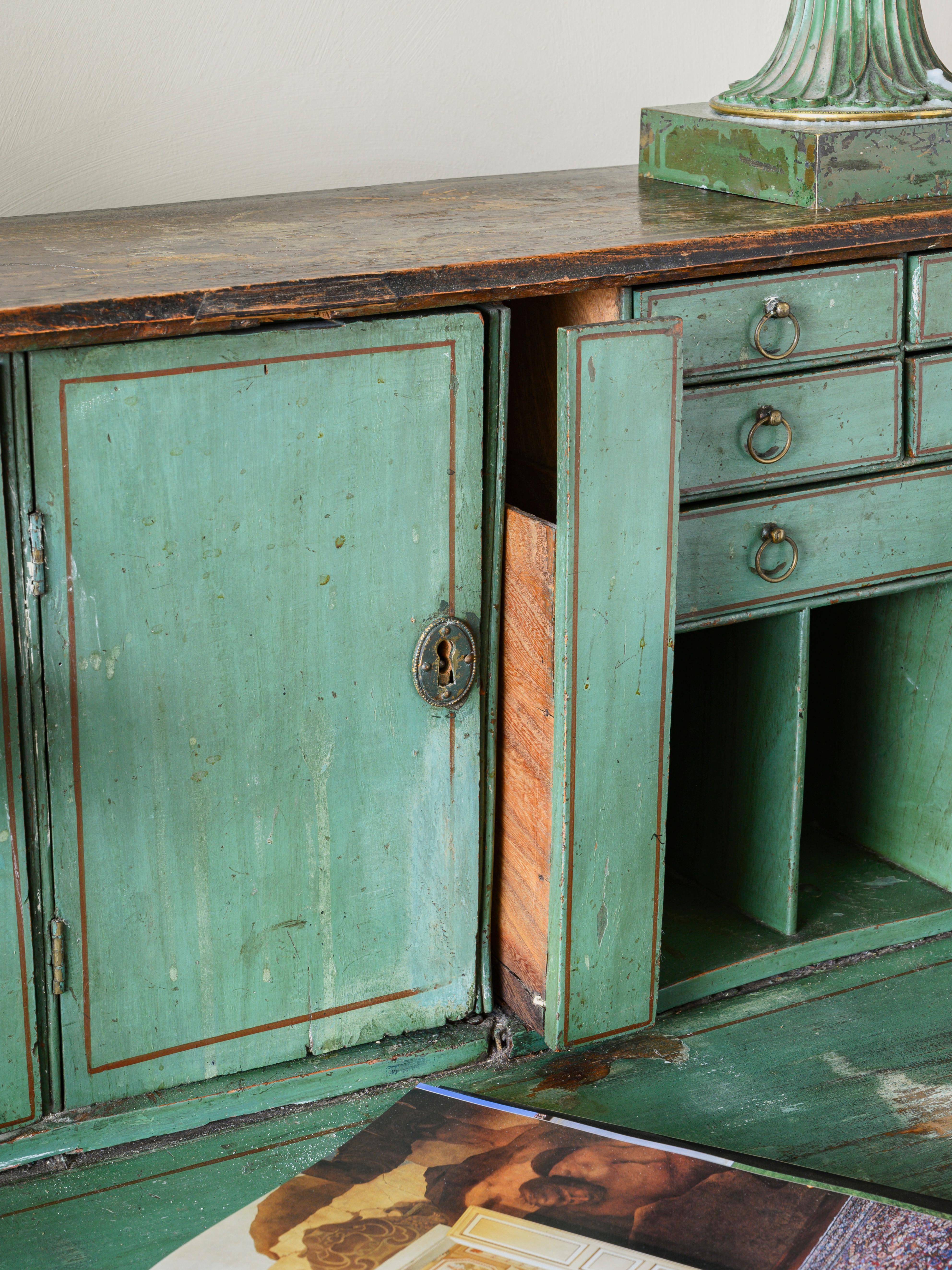 Wood Fine 18th Century Georgian Chinoiserie Bureau