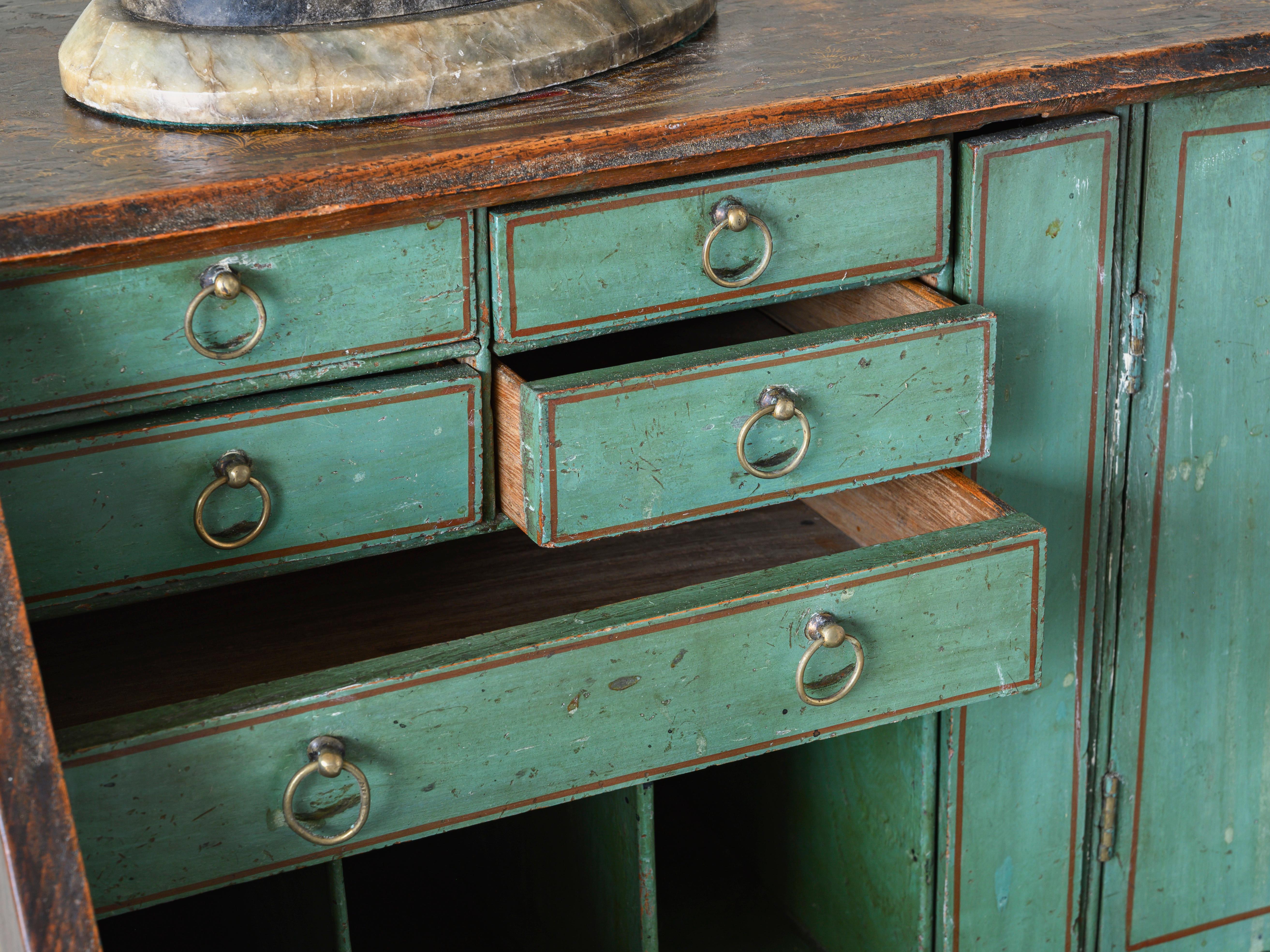 Fine 18th Century Georgian Chinoiserie Bureau 1