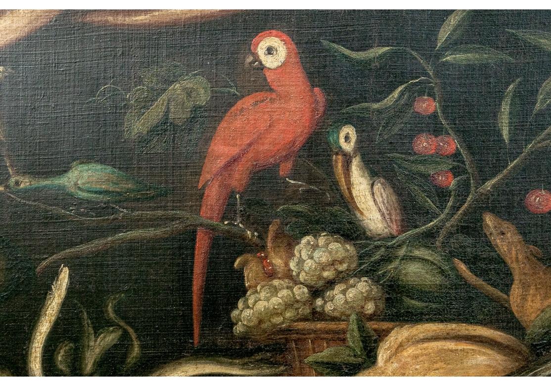 Nature morte à l'huile sur toile du 18e siècle en vente 5