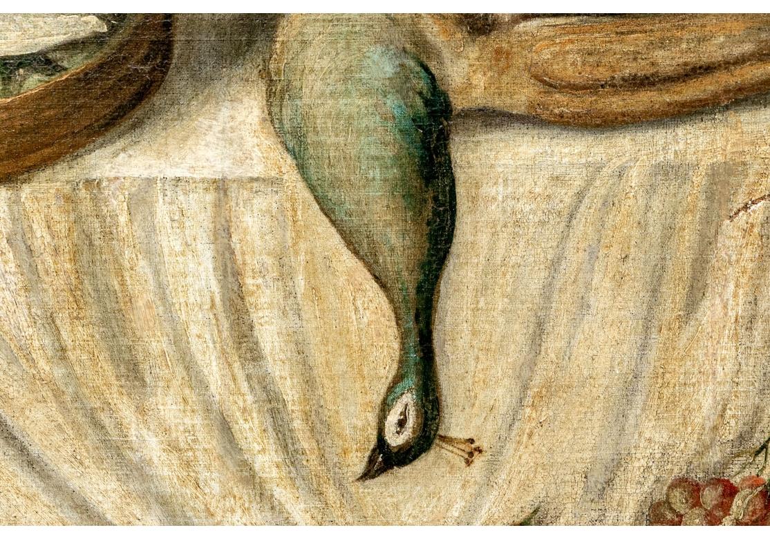 Nature morte à l'huile sur toile du 18e siècle en vente 7