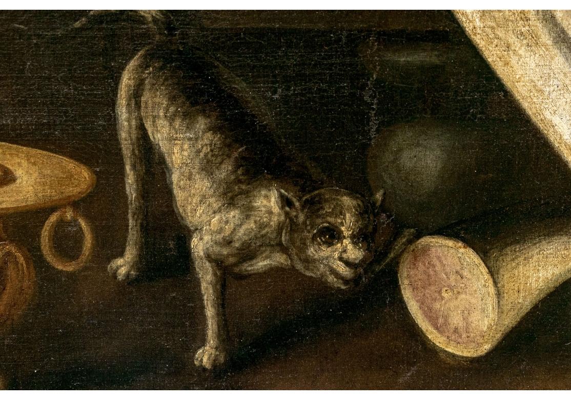 XVIIIe siècle et antérieur Nature morte à l'huile sur toile du 18e siècle en vente