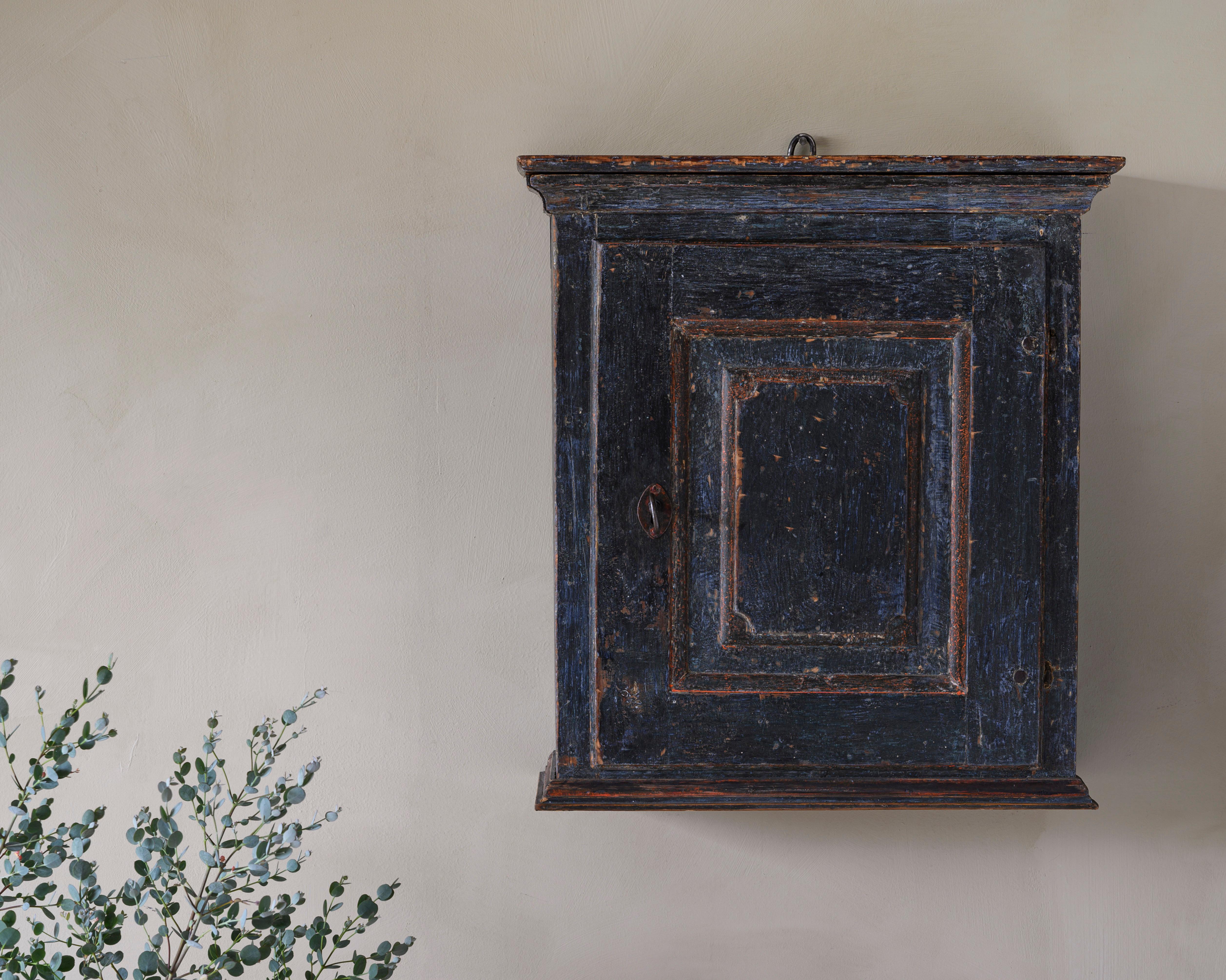 European Fine 18th Century Provincial Gustavian Wall Cabinet