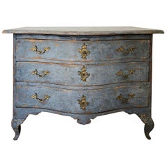 Fine 18th Century Rococo Manor House Swedish Commode
