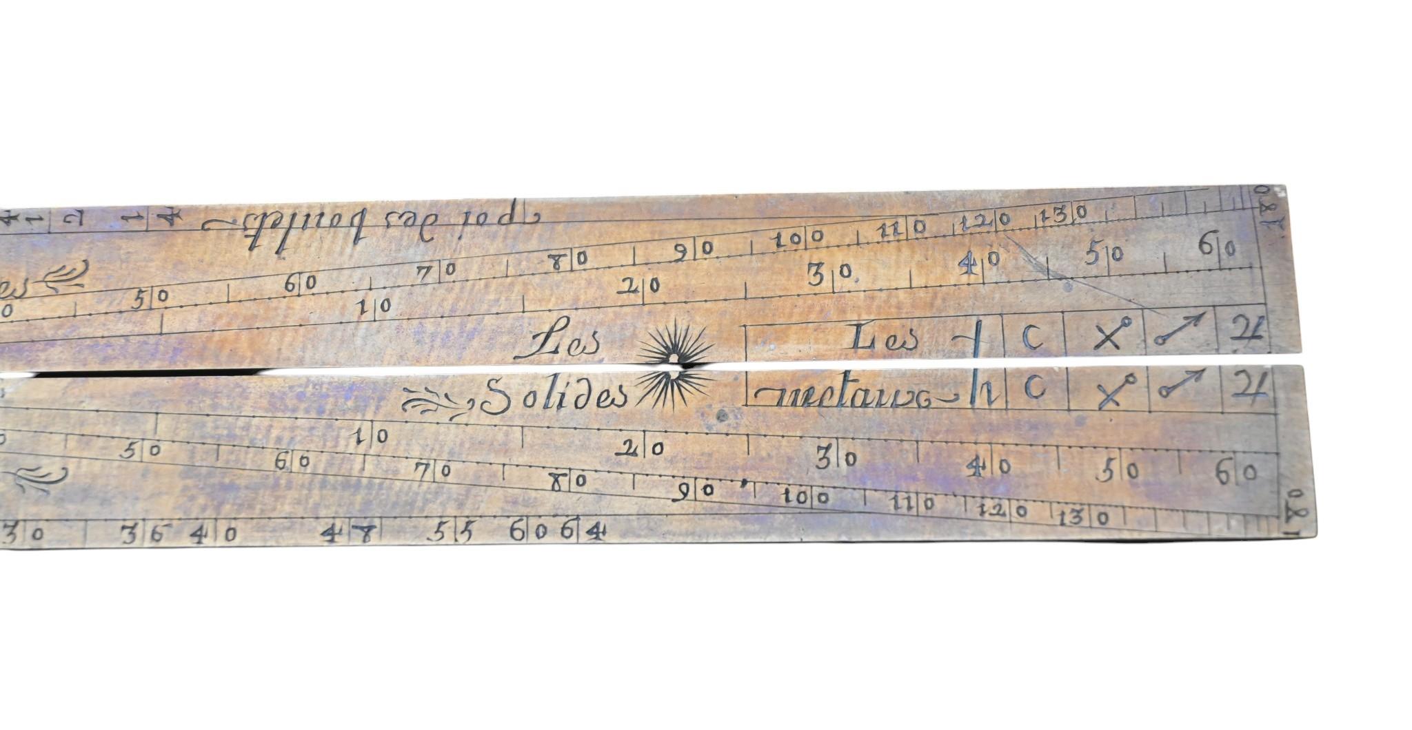 Laiton Secteur en laiton massif du XVIIIe siècle, signé Butterfield Paris, 1720-1750 en vente