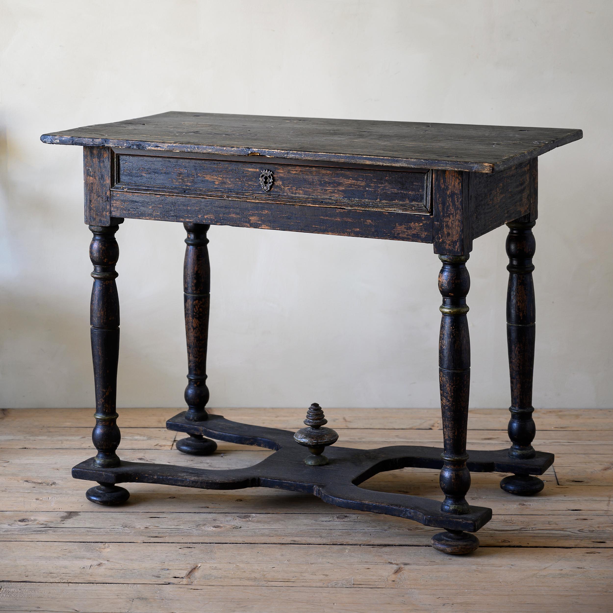 Fine 18th Century Swedish Baroque Console Table 5