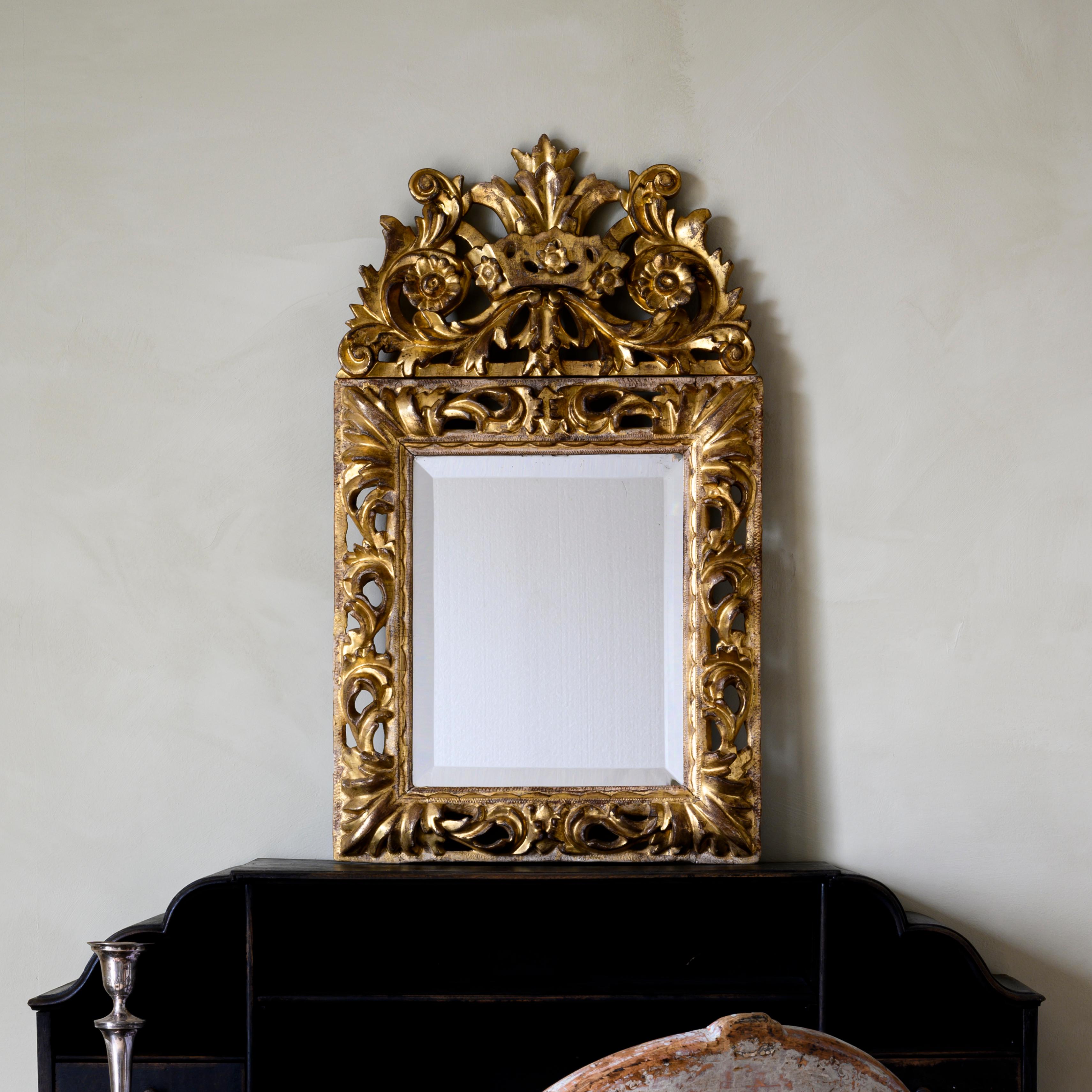 European Fine 18th Century Swedish Baroque Mirror