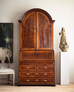 Fine 18th Century Swedish Baroque Secretary Cabinet