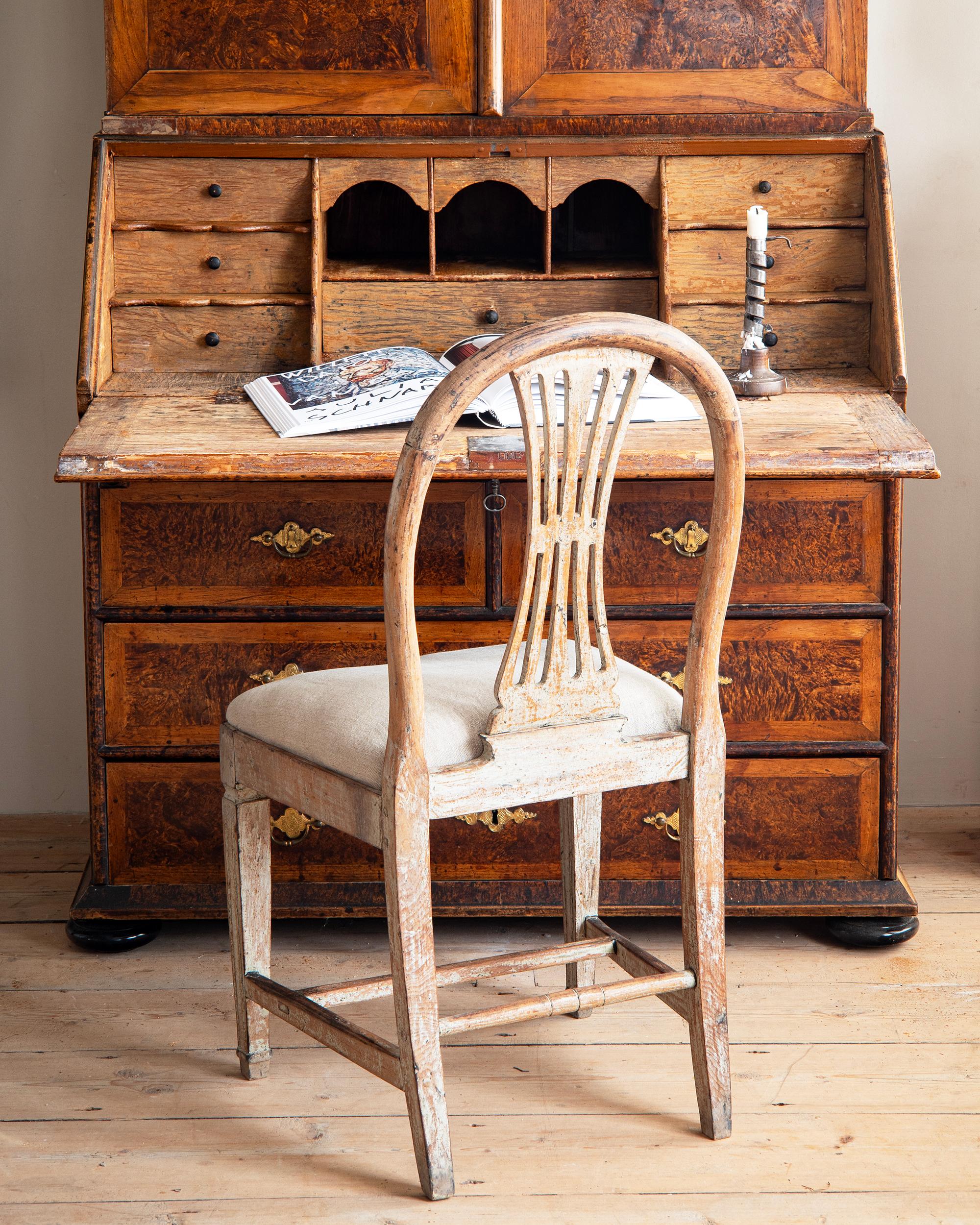 Fino mueble secreter barroco sueco del siglo XVIII en Bueno estado para la venta en Allerum, SE