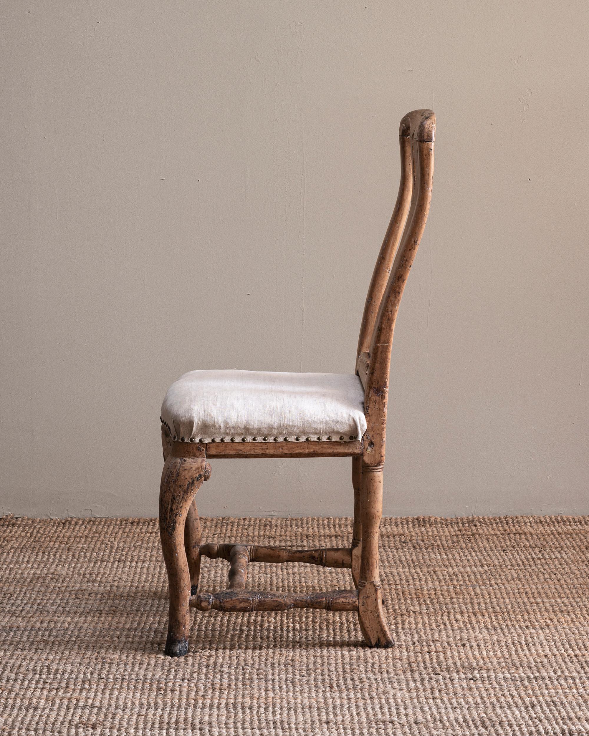 18th Century and Earlier Fine 18th Century Swedish Late Baroque Chair