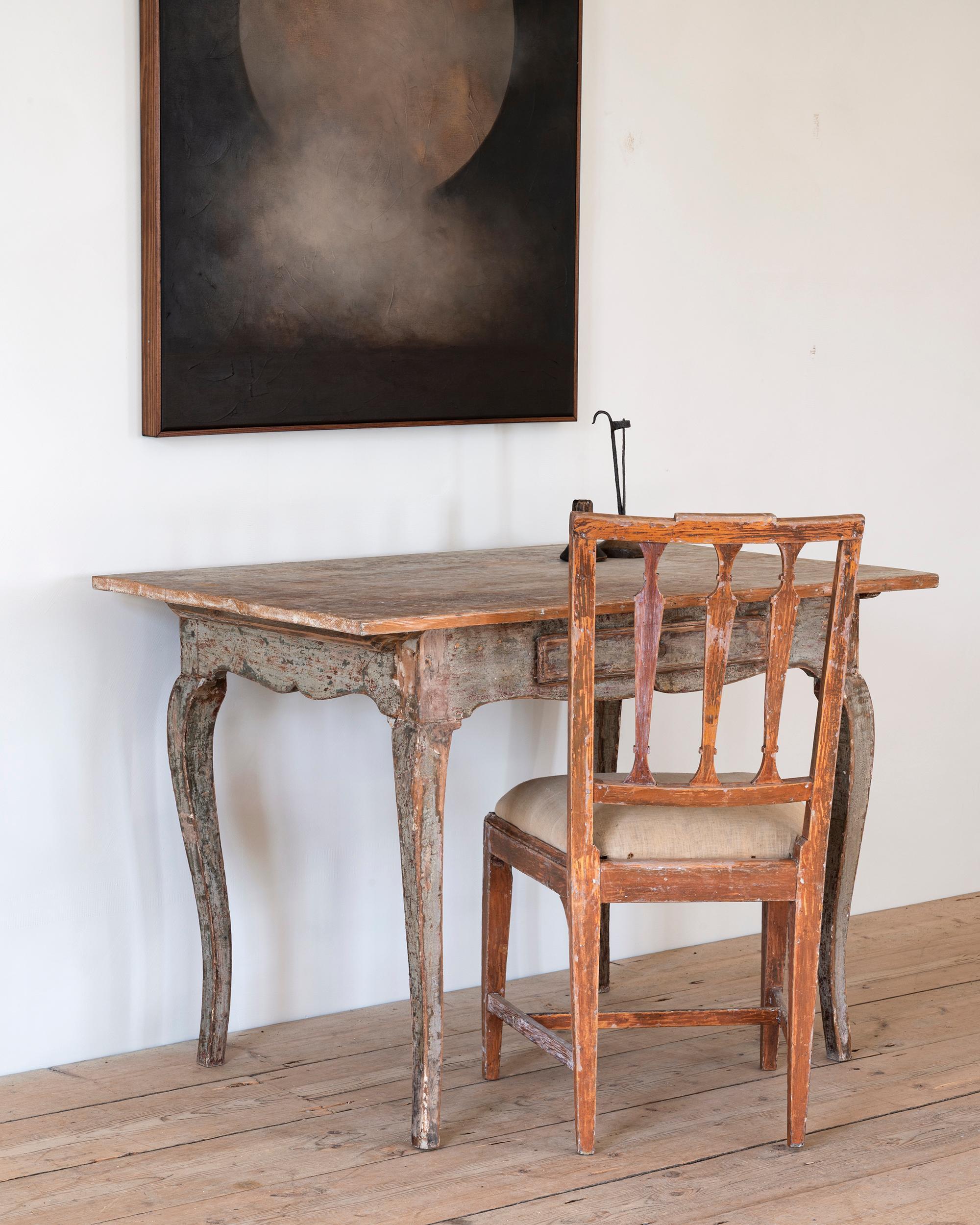 Fait main Fine table rocococo suédoise du 18ème siècle en vente