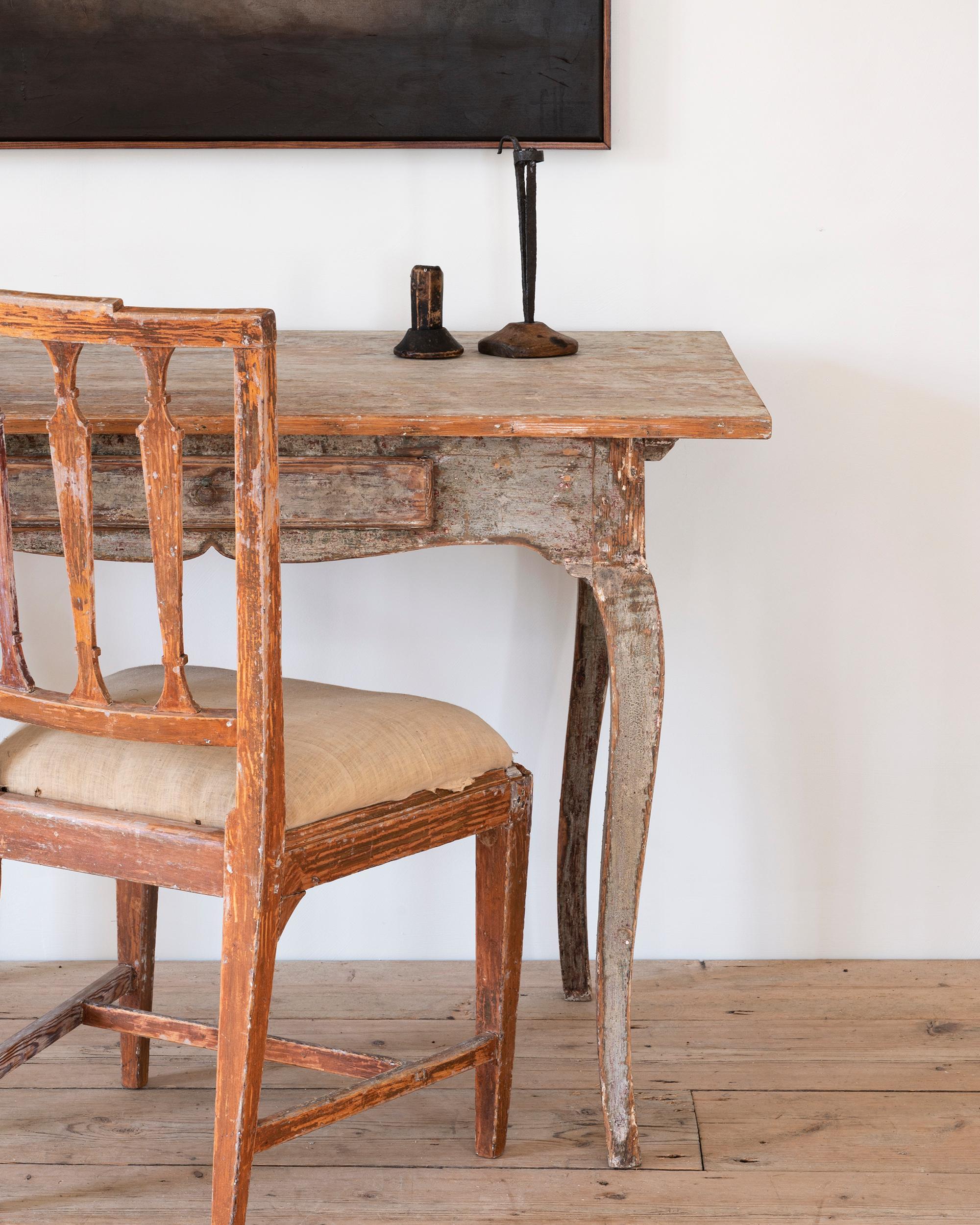 Fine table rocococo suédoise du 18ème siècle Bon état - En vente à Bozeman, MT