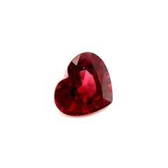 Fine 1.90ct Purplish Pink Rhodolite Garnet Heart Cut Loose Gemstone