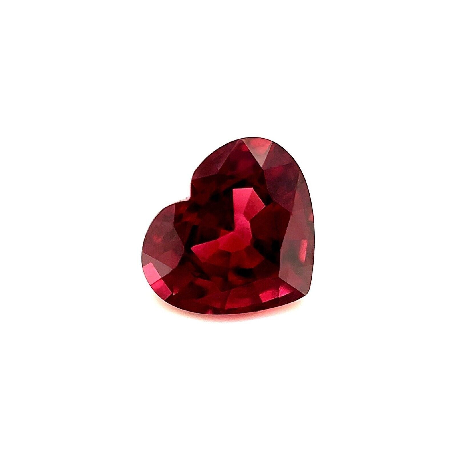 Fine 1.90ct Purplish Pink Rhodolite Garnet Heart Cut Loose Gemstone For Sale