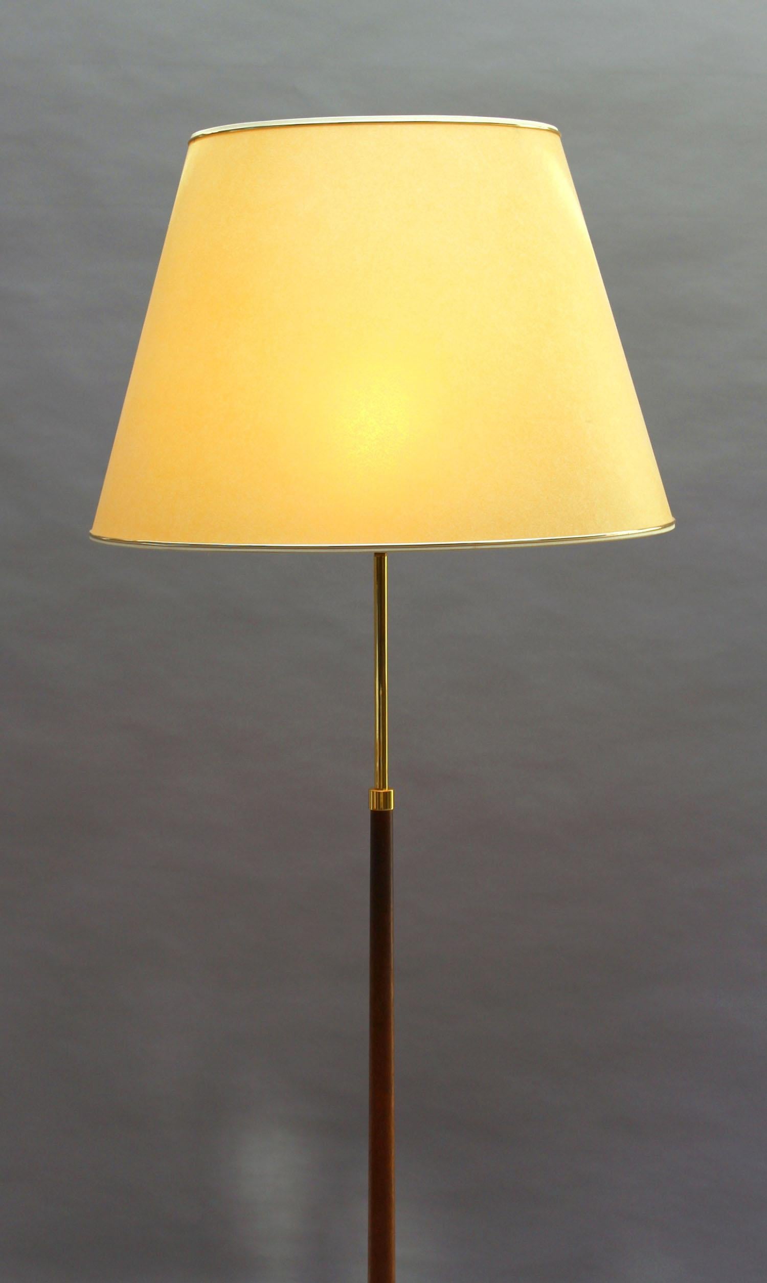Fine 1960s Danish Floor Lamp by Th. Valentiner In Good Condition For Sale In Long Island City, NY