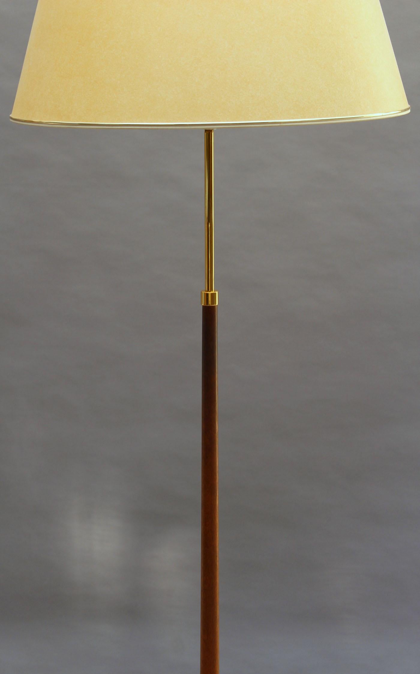 Fine 1960s Danish Floor Lamp by Th. Valentiner In Good Condition For Sale In Long Island City, NY