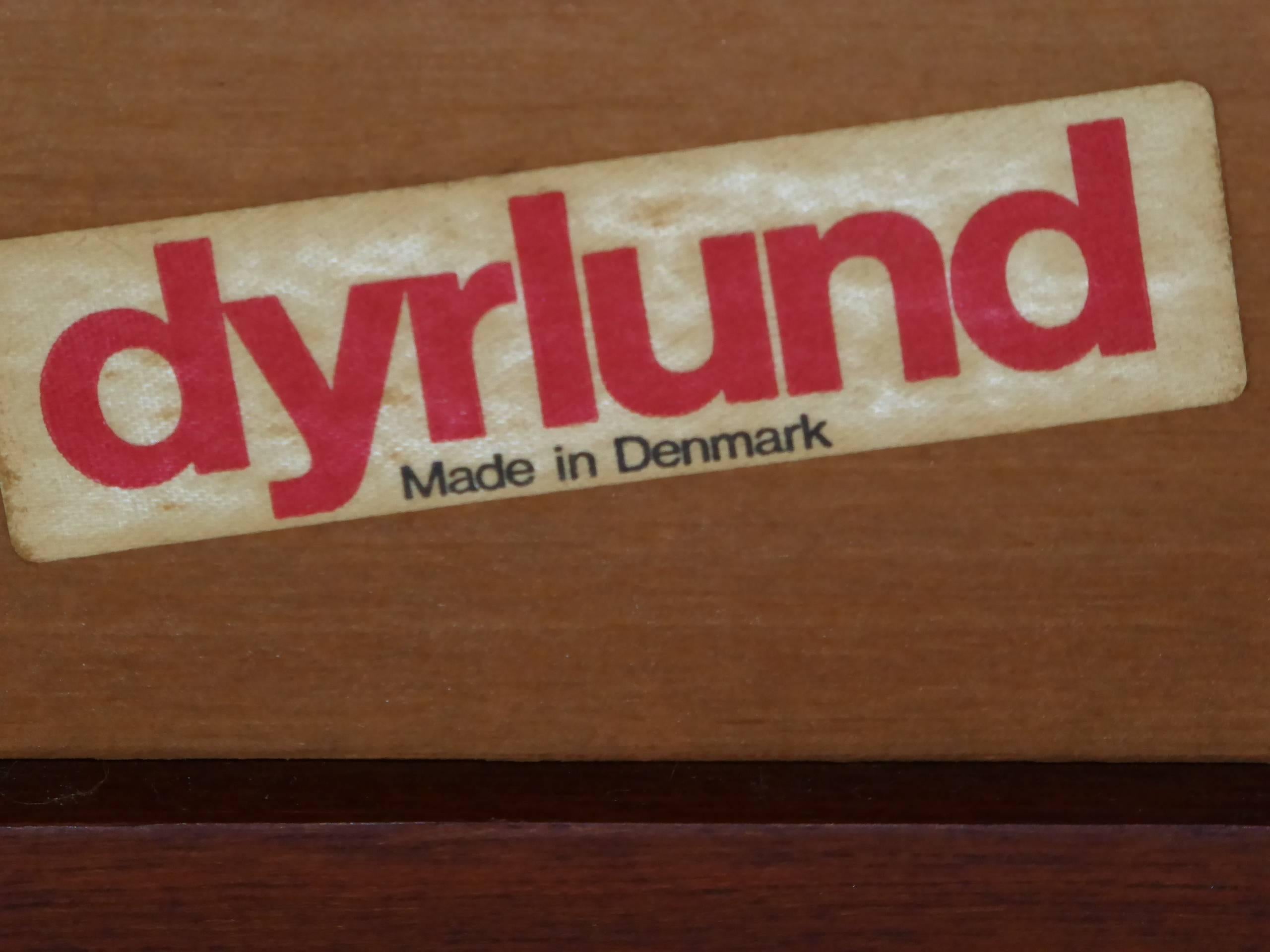 Fine 1960s Dyrlund Teak Sofa Denmark with Chenille Cushions 5