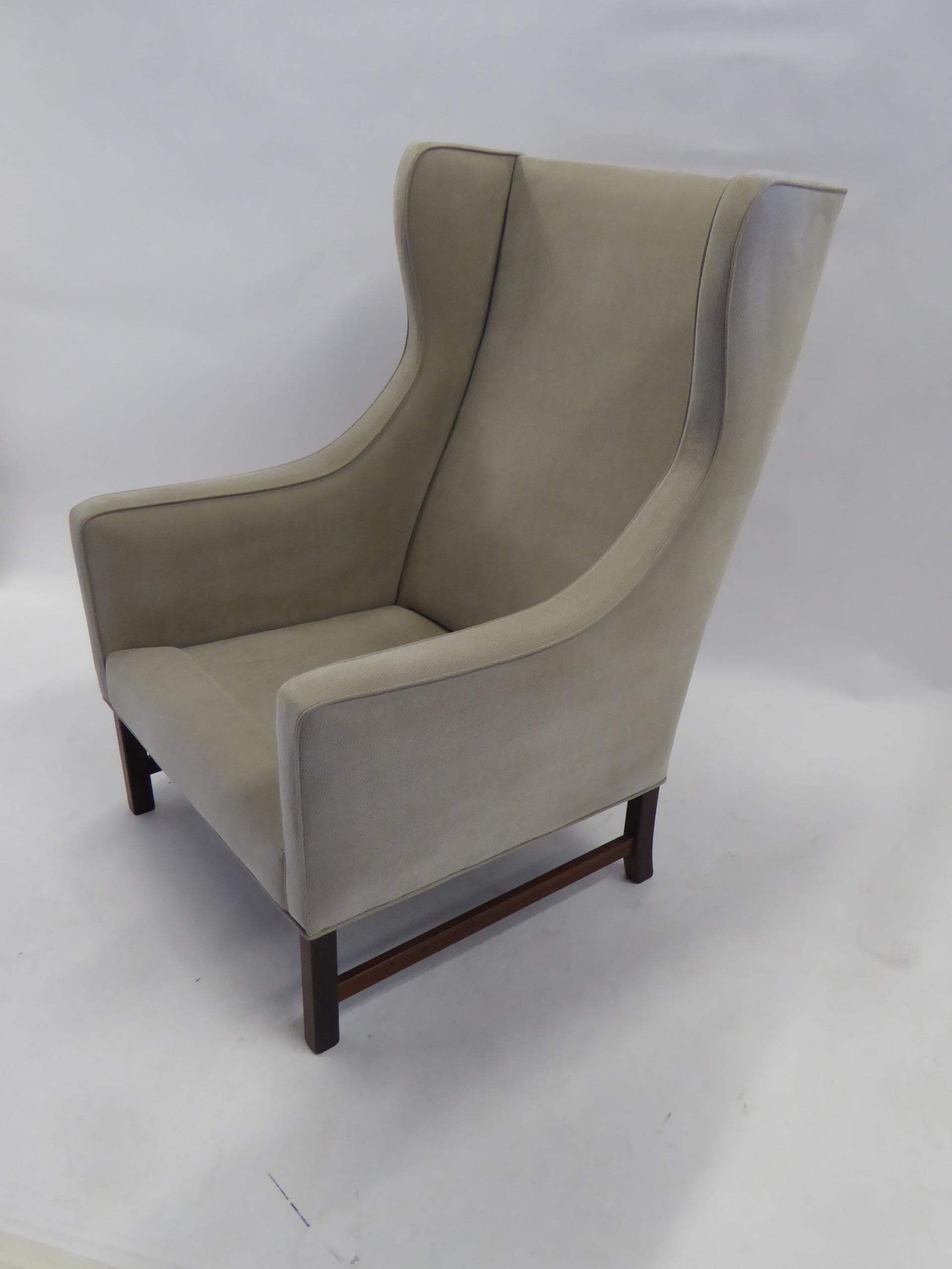 Fine 1960s Fredrik Kayser Wingback Chair for Vatne Møbler 4