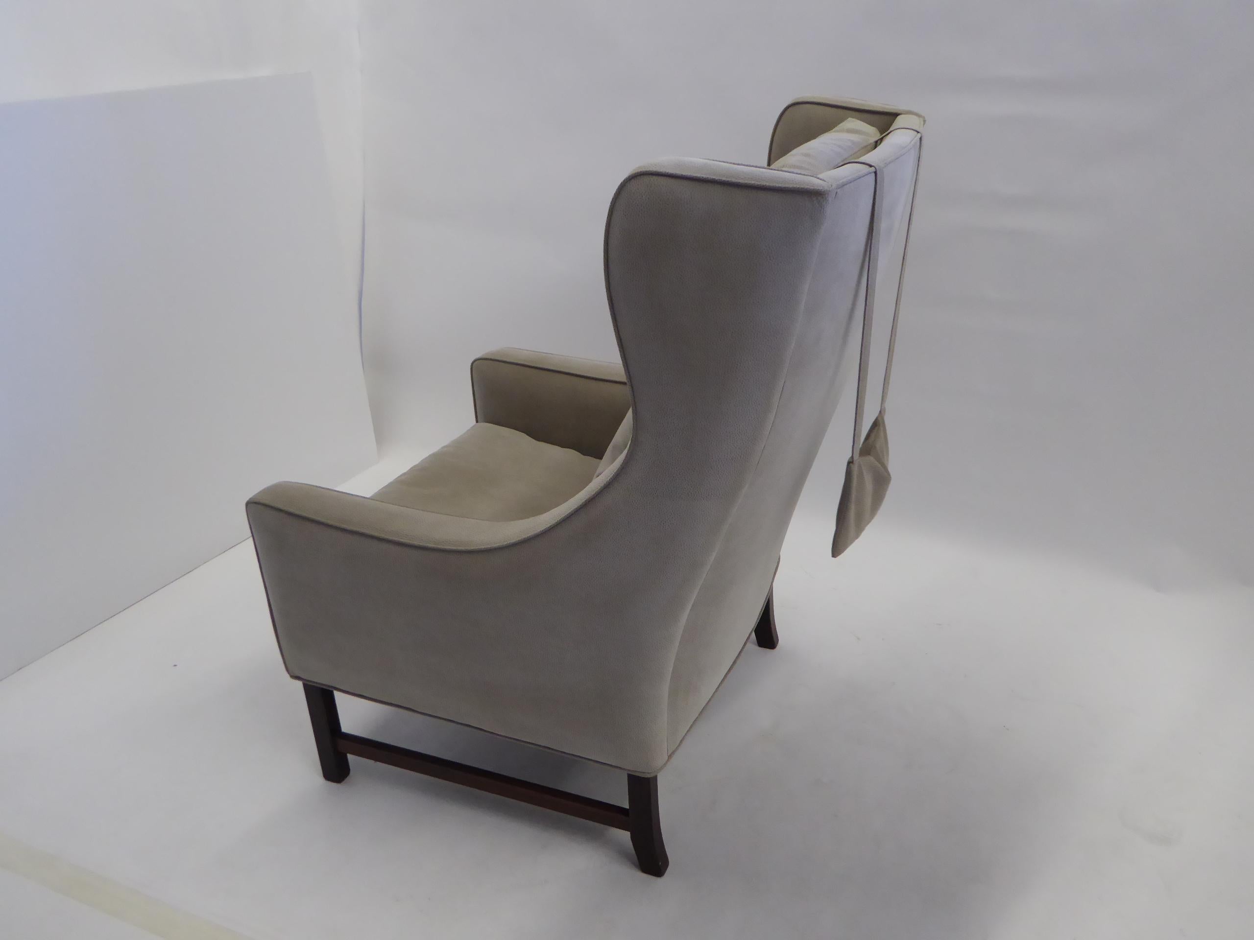 Fine 1960s Fredrik Kayser Wingback Chair for Vatne Møbler In Good Condition In Miami, FL