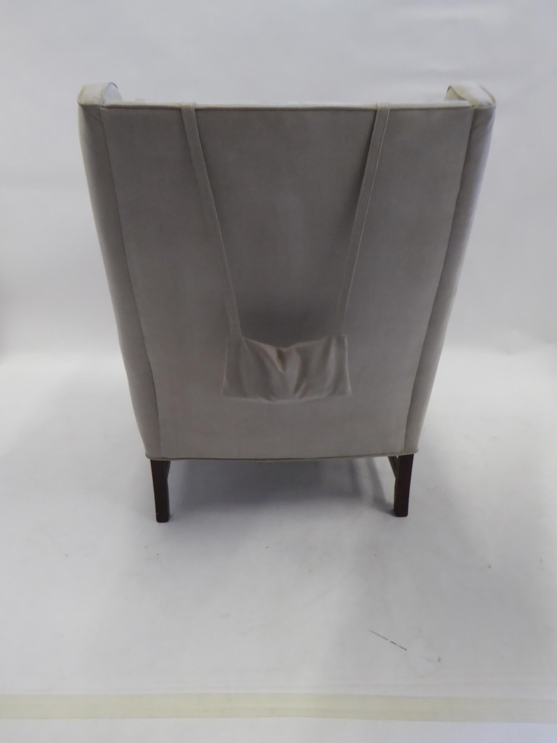 Mid-20th Century Fine 1960s Fredrik Kayser Wingback Chair for Vatne Møbler