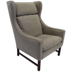 Fine 1960s Fredrik Kayser Wingback Chair for Vatne Møbler