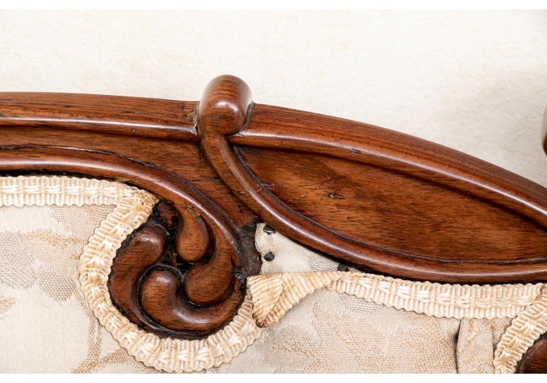 Fine 19th C. Anglo-Indian Carved Rosewood Sofa/ Daybed For Sale 3