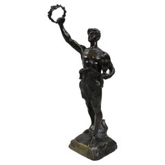 Antike Bronze von Paul Lemoyne aus dem 19. Jahrhundert