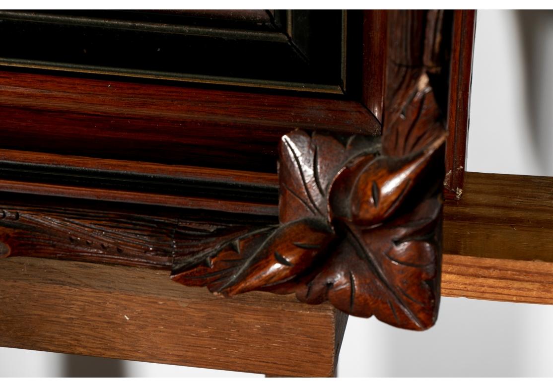 Fine 19th C. Carved Mahogany Mirror For Sale 3