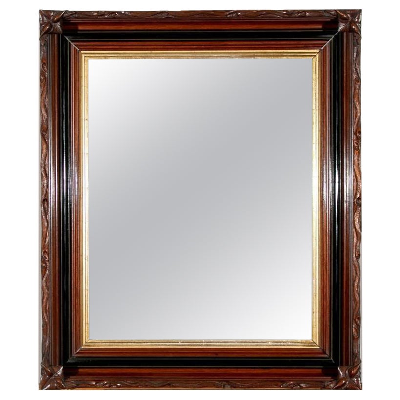 Fine 19th C. Carved Mahogany Mirror