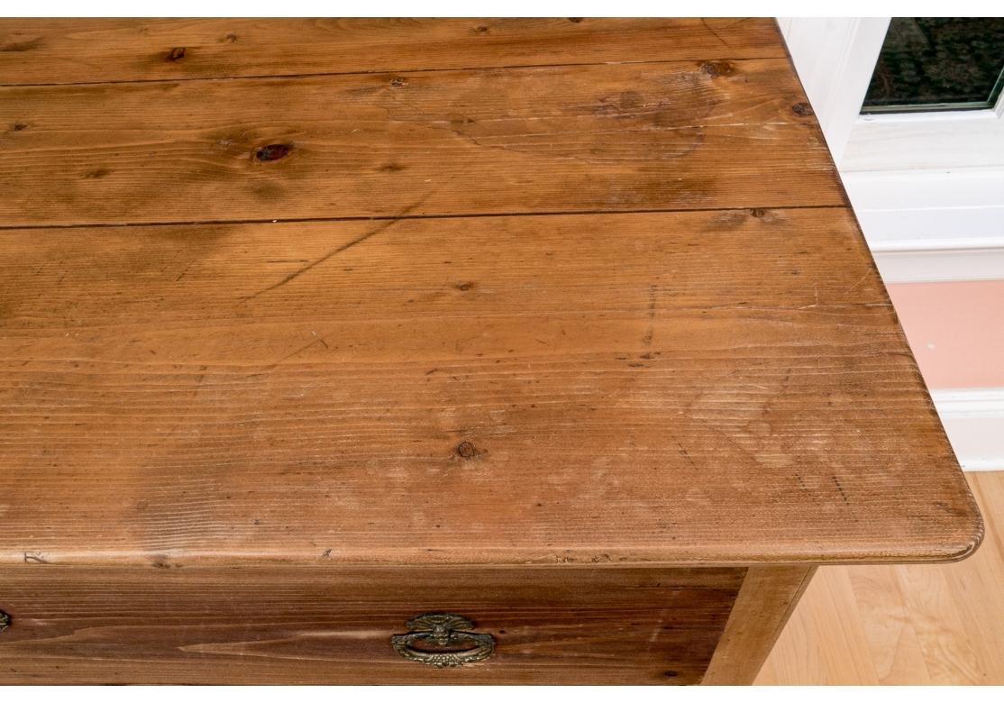 Fine 19th C. European Stripped Pine Cottage Chest For Sale 7