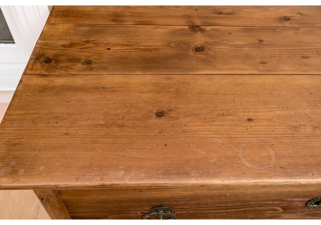 Fine 19th C. European Stripped Pine Cottage Chest In Fair Condition For Sale In Bridgeport, CT