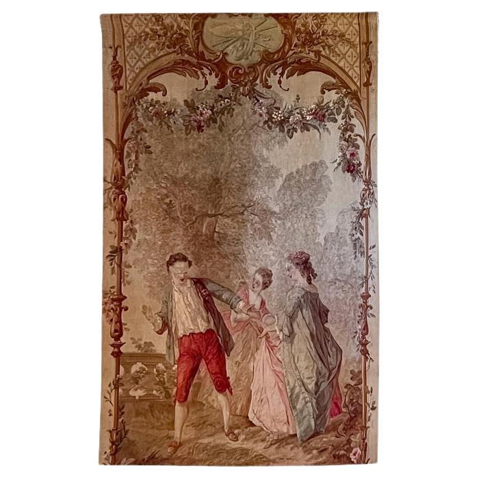 Tapiz francés de Aubusson del siglo XIX, circa 1880