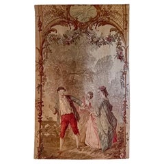 Tapiz francés de Aubusson del siglo XIX, circa 1880