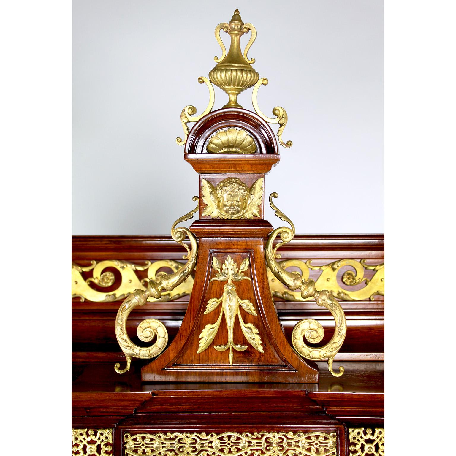 Fine 19th C. French Gilt-Bronze Mounted Cabinet by Edouard Lievre & Paul Sormani In Good Condition For Sale In Los Angeles, CA