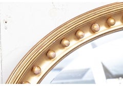 Fine 19th Century Oval Gilt Beveled Mirror