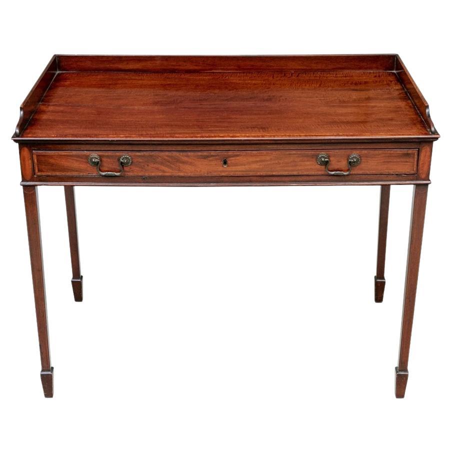 Fine 19th Century Sheraton Style Mahogany Writing Table For Sale