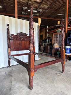 Fine 19th Century American Classical 4 Post Bed, we can convert to King or Queen