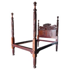 Fine 19th Century American Classical 4 Post Bed, we can convert to King or Queen