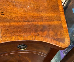 Fine 19th Century Antique English Inlaid Mahog. Hepp. style Serpentine Sideboard