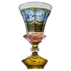 Fine 19th Century Bohemian Art Glass Cup