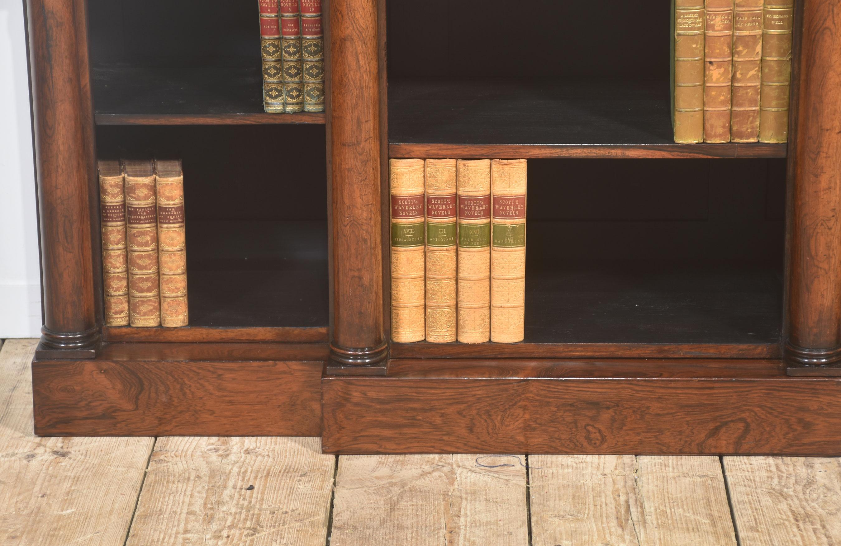 Bois Bibliothèque ouverte du 19e siècle en vente