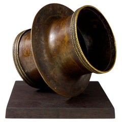 Fino adorno de bronce del siglo XIX para el brazo, Camerún