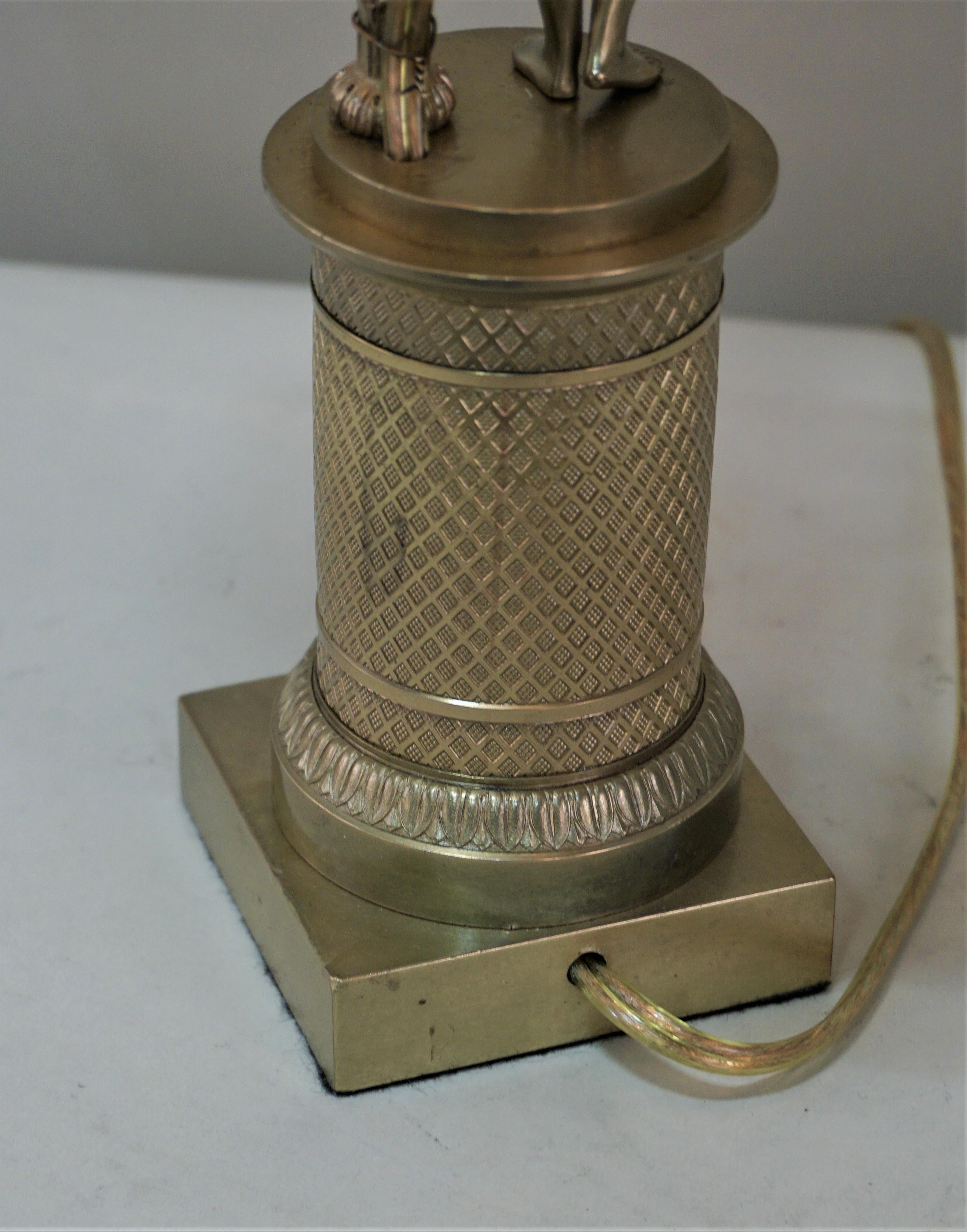 Fine 19th Century Bronze Table Lamp 3